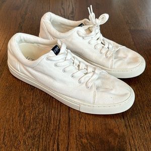 JCREW White Canvas Sneakers